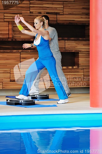 Image of fitness group exercise
