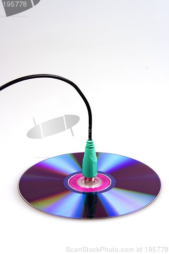 Image of Compact Disc and PS2 Connector