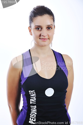 Image of fitness woman personal trainer