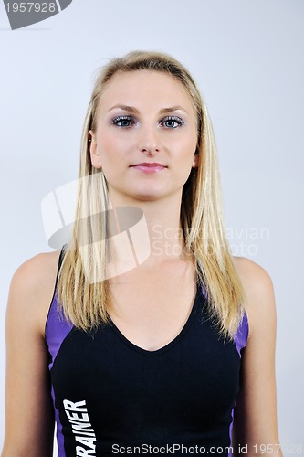 Image of fitness woman personal trainer