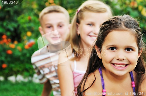 Image of happy kids outdoor