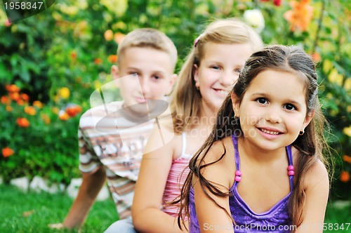 Image of happy kids outdoor