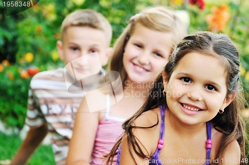 Image of happy kids outdoor