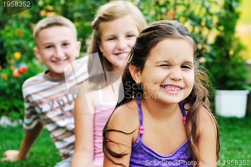Image of happy kids outdoor