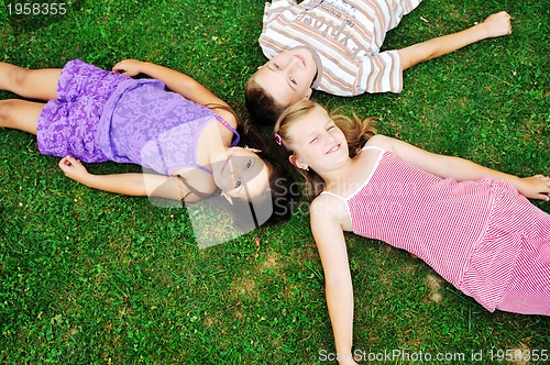 Image of happy kids outdoor