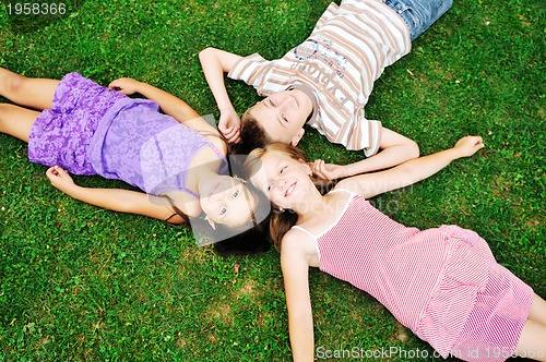 Image of happy kids outdoor
