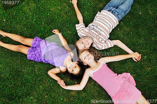 Image of happy kids outdoor