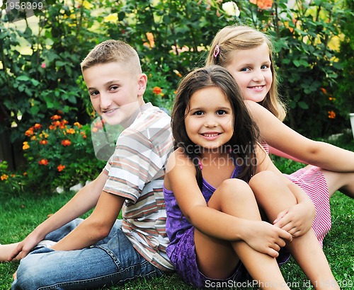Image of happy kids outdoor