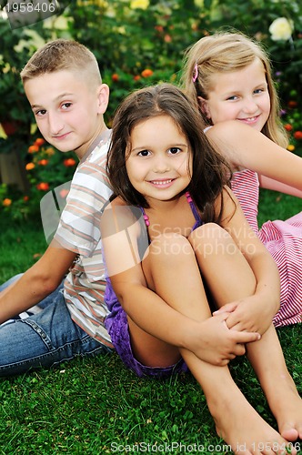 Image of happy kids outdoor