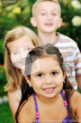 Image of happy kids outdoor