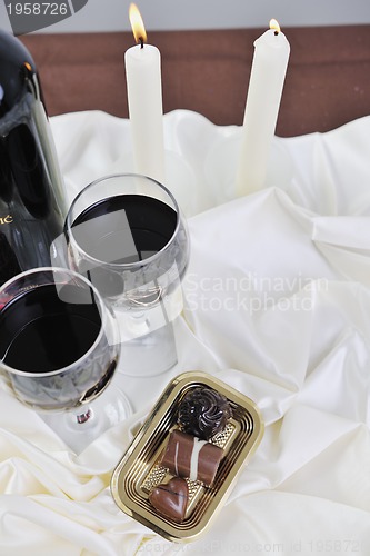 Image of wine and chocolate