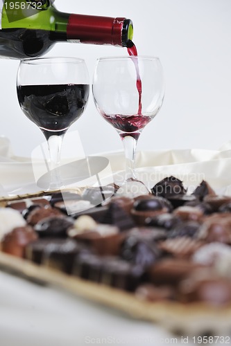 Image of wine and chocolate