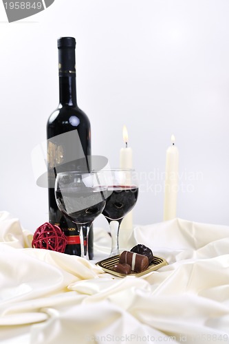 Image of wine and chocolate