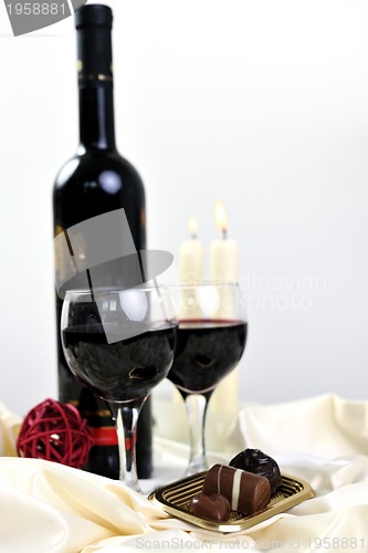 Image of wine and chocolate