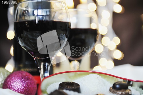 Image of wine and chocolate