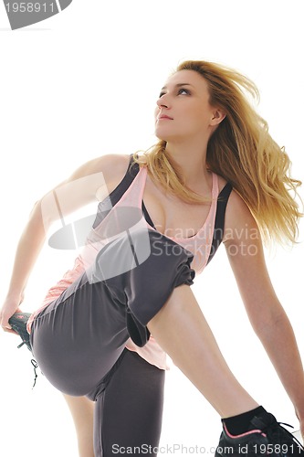 Image of woman fitness isolated