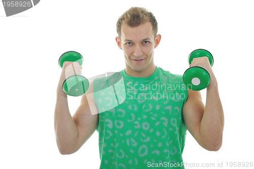 Image of man fitness isolated