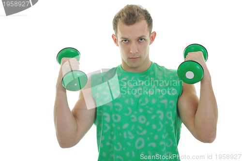 Image of man fitness isolated