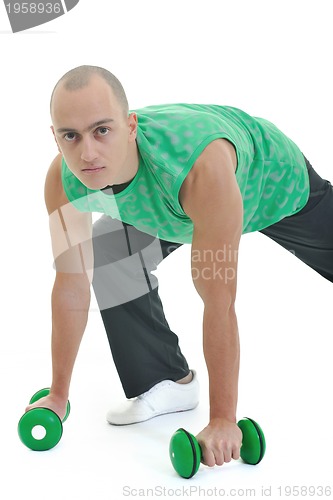 Image of man fitness isolated