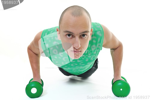 Image of man fitness isolated