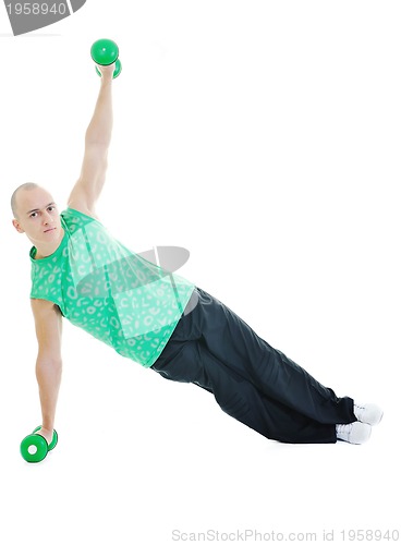 Image of man fitness isolated