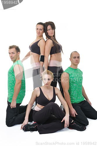 Image of people group fitness