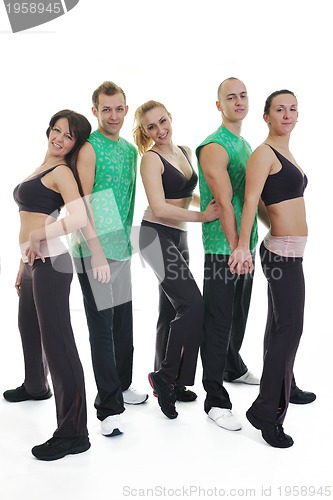 Image of people group fitness