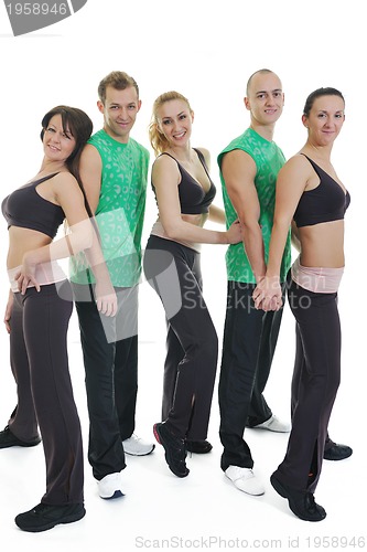 Image of people group fitness