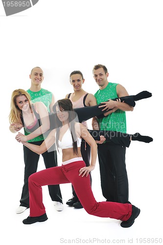 Image of people group fitness