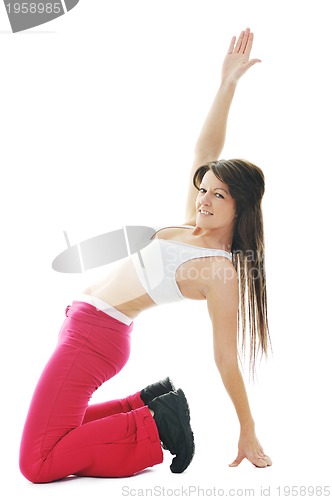 Image of woman fitness isolated