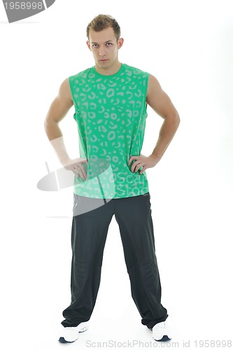 Image of man fitness isolated