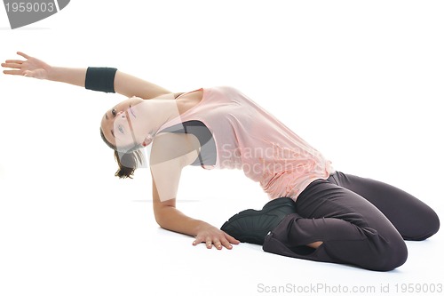 Image of woman fitness isolated