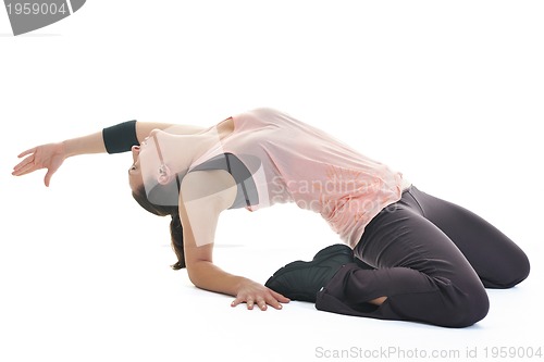 Image of woman fitness isolated