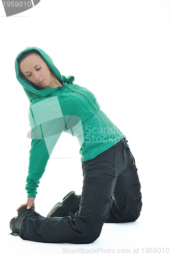 Image of woman fitness isolated