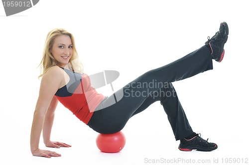 Image of woman fitness isolated