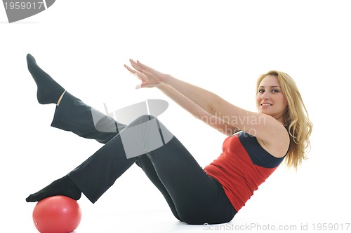 Image of woman fitness isolated