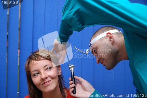 Image of doctor and patient