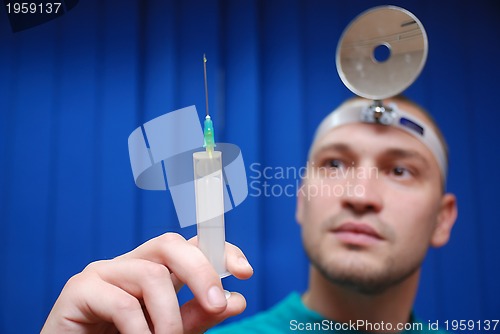 Image of doctor with injection