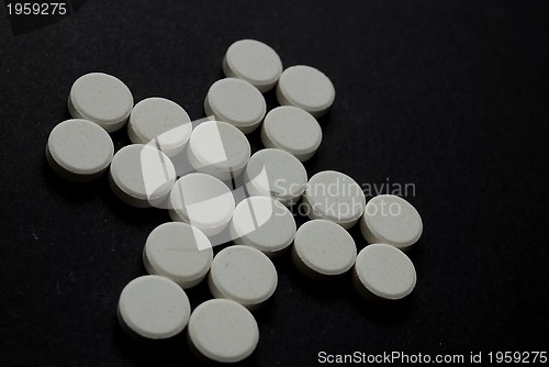 Image of pharmacy concept with pills