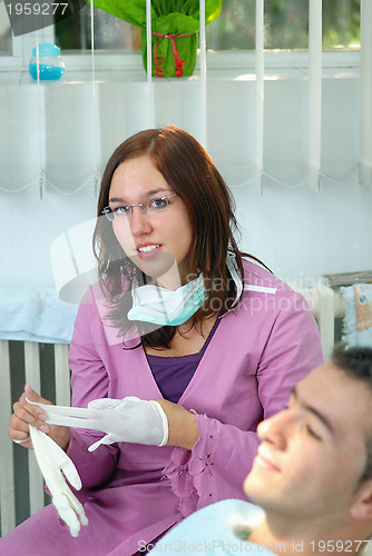 Image of at dentist