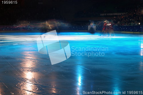 Image of While an ice-skating show