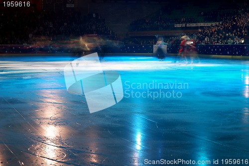 Image of While an ice-skating show