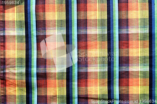 Image of Colorful tablecloth