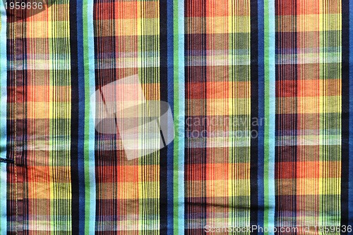 Image of Colorful tablecloth