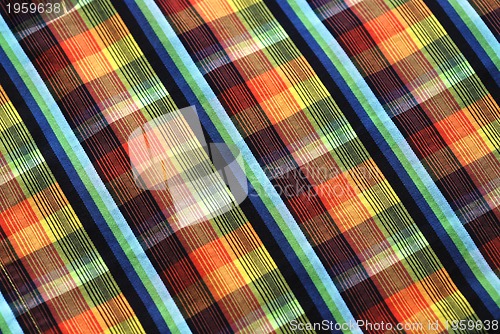 Image of Colorful tablecloth