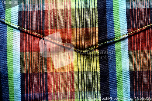 Image of Colorful tablecloth