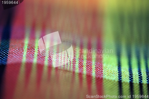 Image of Colorful tablecloth