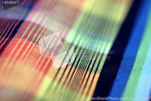 Image of Colorful tablecloth