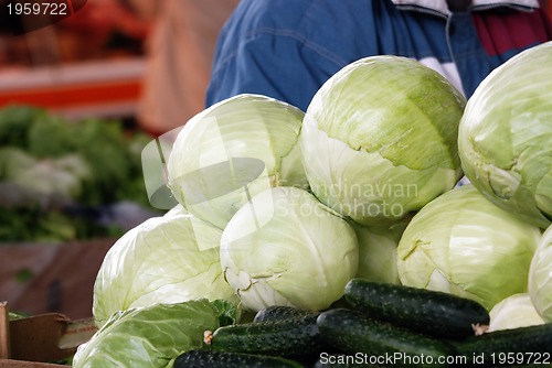 Image of vegetables in store