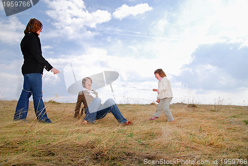 Image of playing games in nature